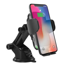 Load image into Gallery viewer, Wireless Car Charger,10W Qi Fast Charging Auto-Clamping Car Mount,Windshield Dashboard Air Vent Phone Holder
